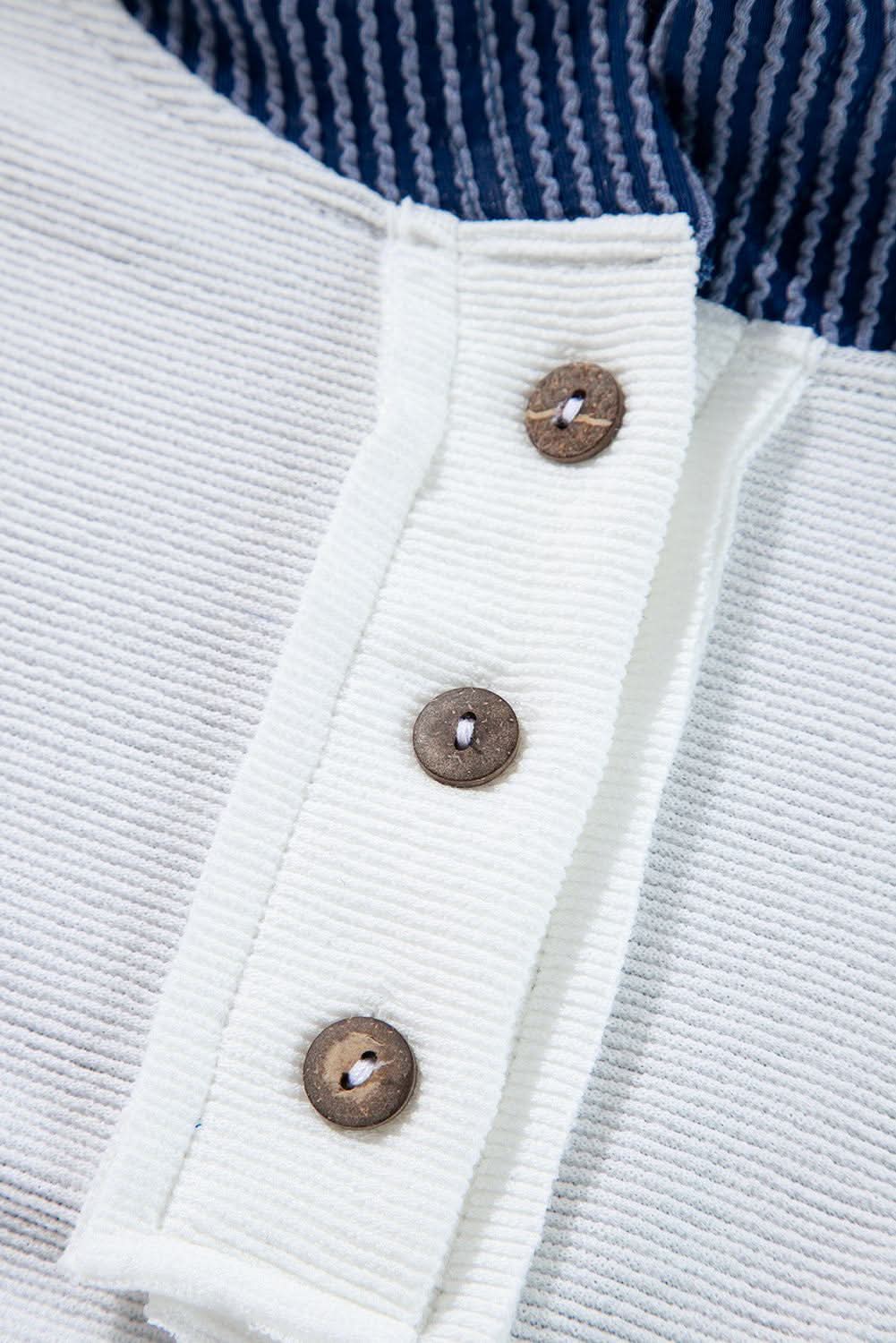 White Colorblock Hoodie - Chic Style - Love Salve
